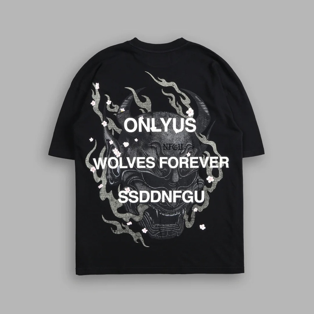 OUR FIRE V2 "PREMIUM" OVERSIZED TEE IN BLACK